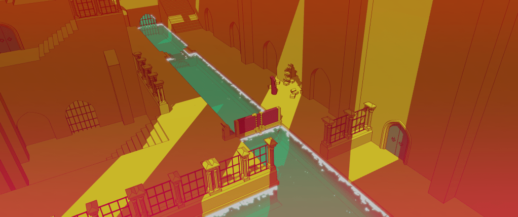 Your character blocked by a canal.